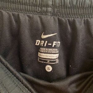 Black with White trim Women’s Nike shorts, Adult Small